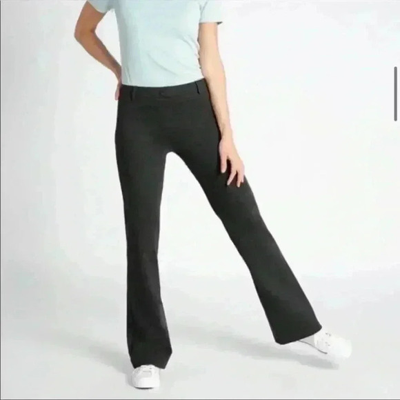 Betabrand Charcoal Bootcut Dress Pant Yoga Pant Sz Large Petite - Picture 1 of 11